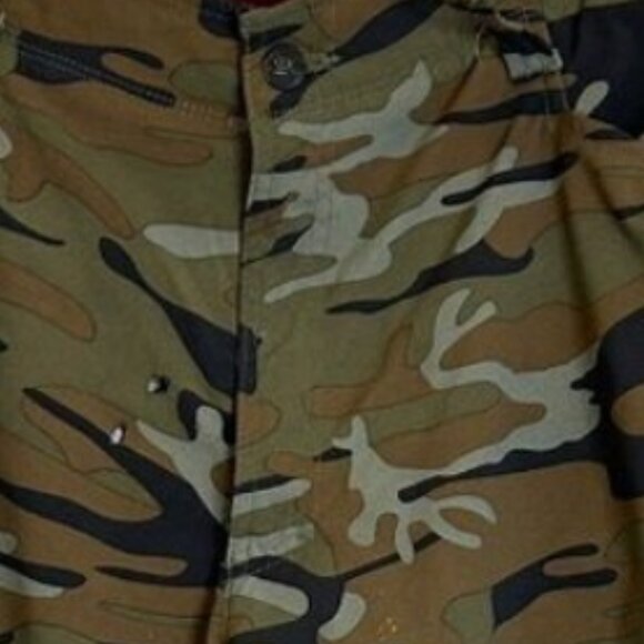 Wrangler Camo Utility Pants 36x30 Distressed Gorpcore Hunting Streetwear Rocker - Picture 7 of 9